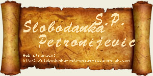 Slobodanka Petronijević vizit kartica